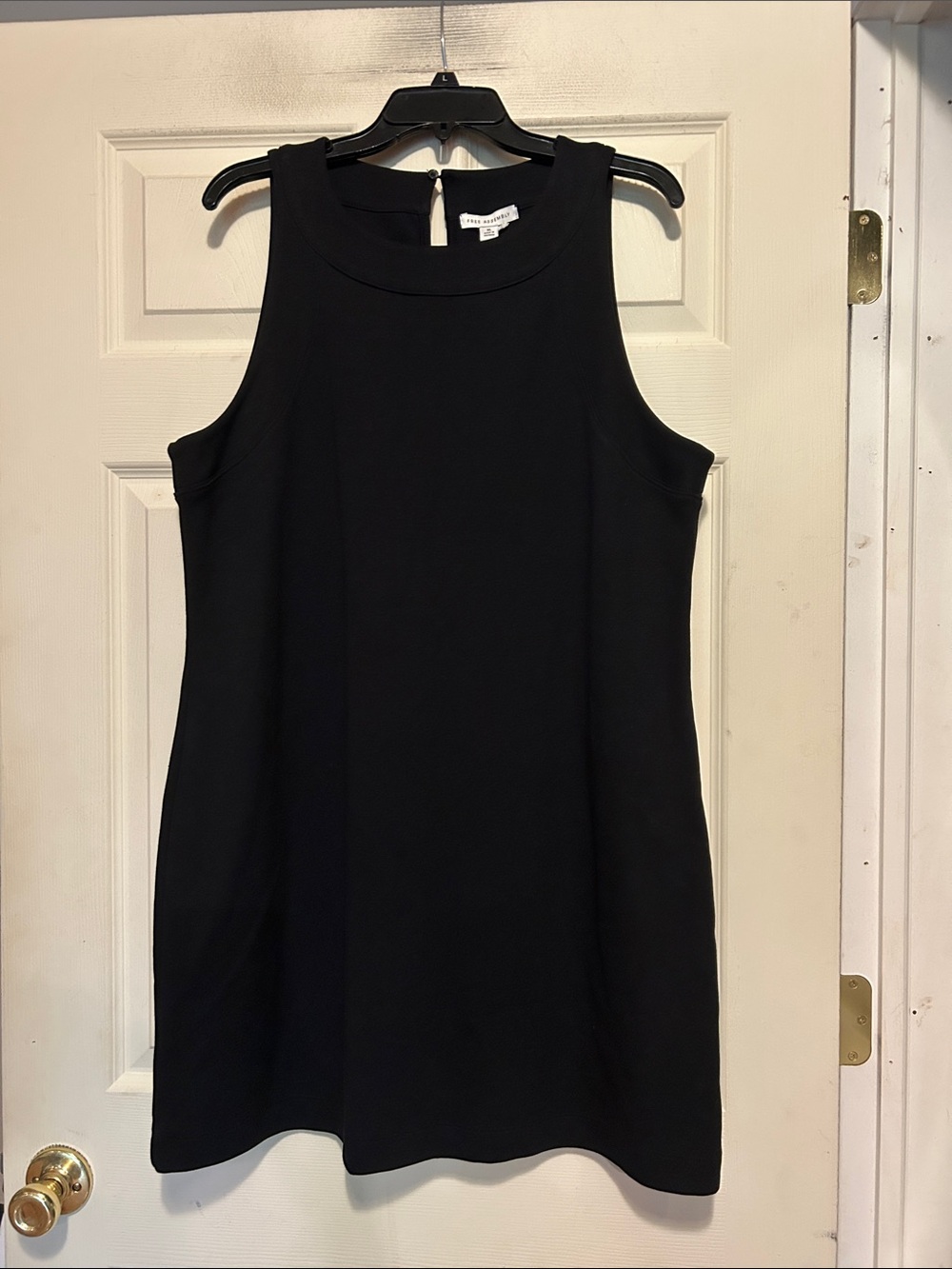 Free Assembly Black Sleeveless Shift Dress Size XL